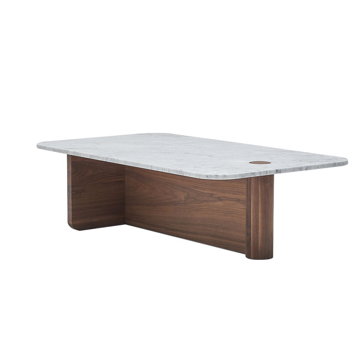 Table Basse en marbre PI marbre / noyer, ALTASSINA