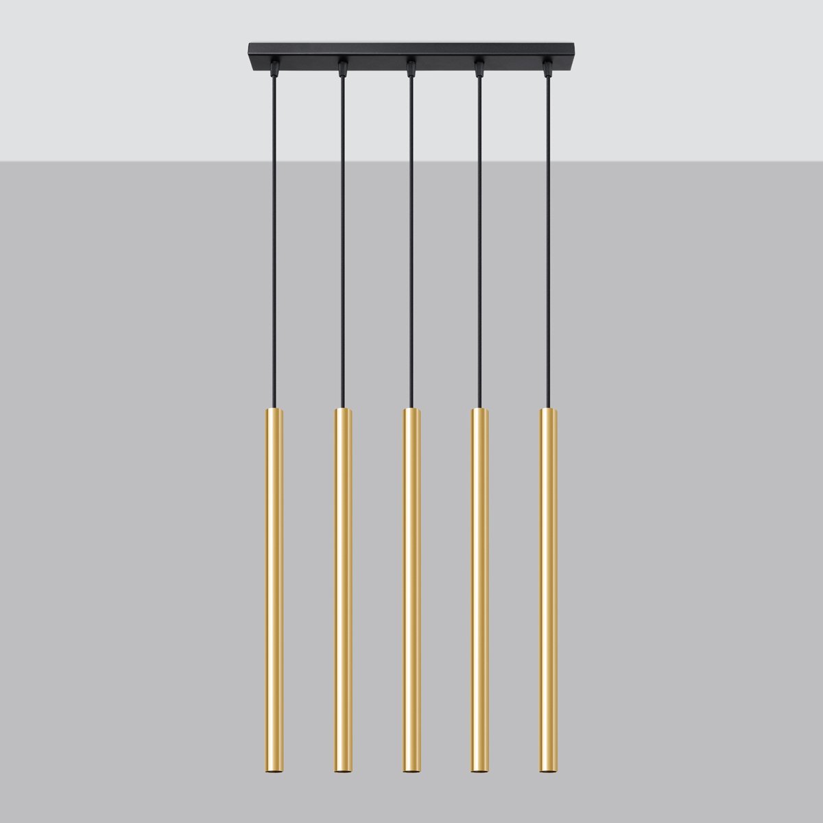 Suspension Acier Éclat Doré G9 5 Pastelo jaune, EDEN