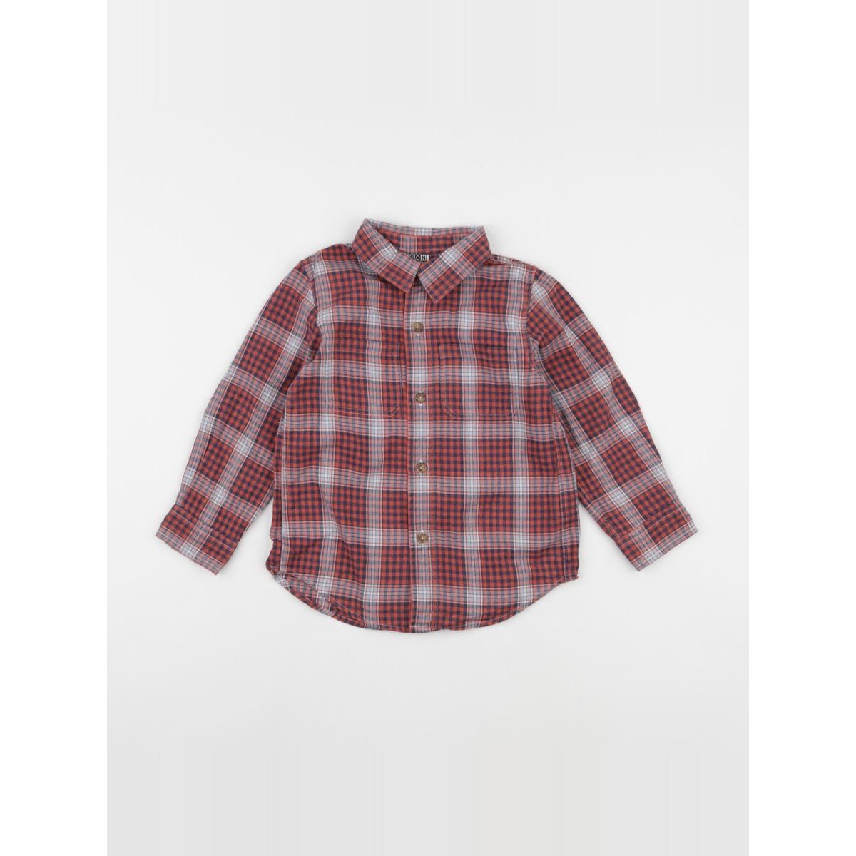 Chemise - Très bon état bleu, orange, BONTON