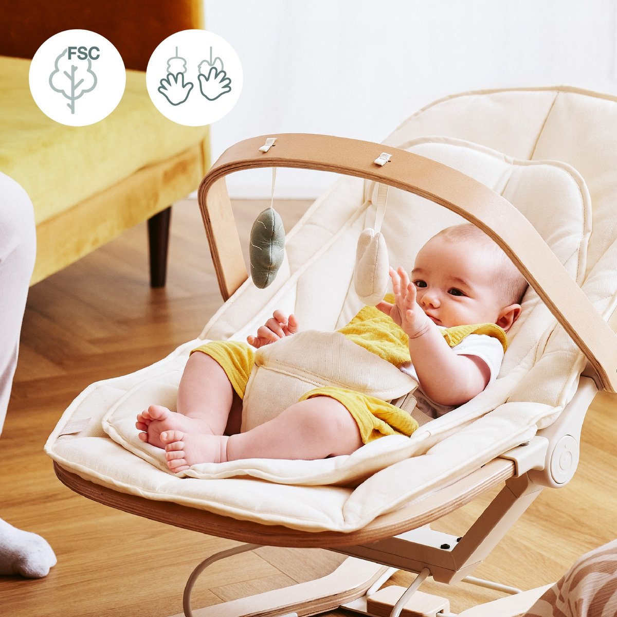 Arche de jeux transat Swoon Flow multicolore, BABYMOOV