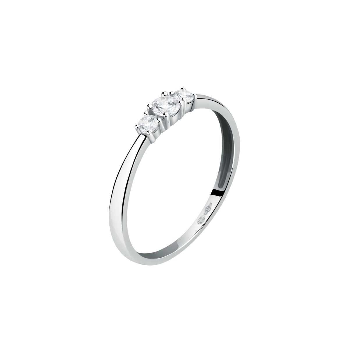 Bague en or blanc 375 B-CLASSIC argent, BLUESPIRIT