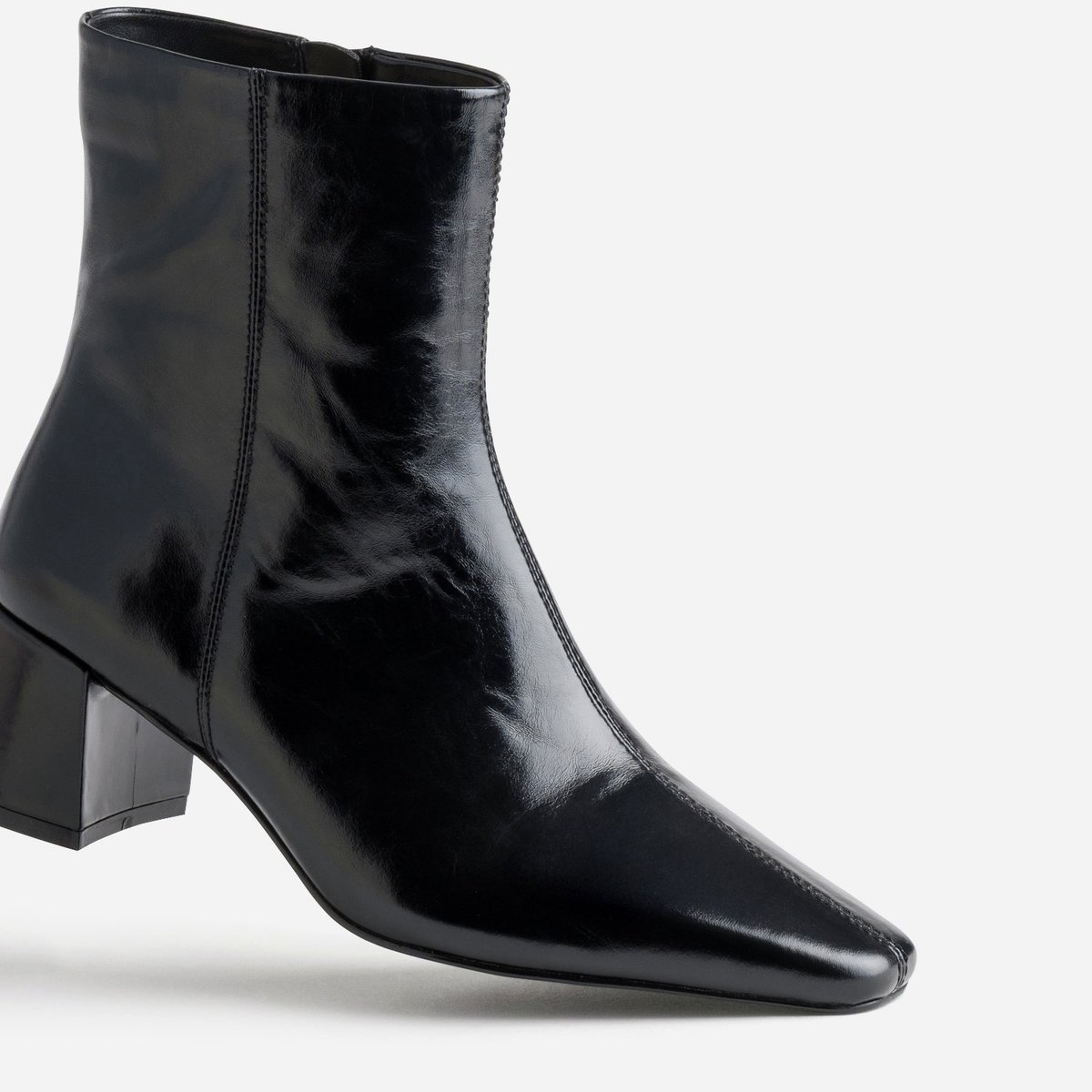 Boots À Talon en cuir MILENE noir, ERAM