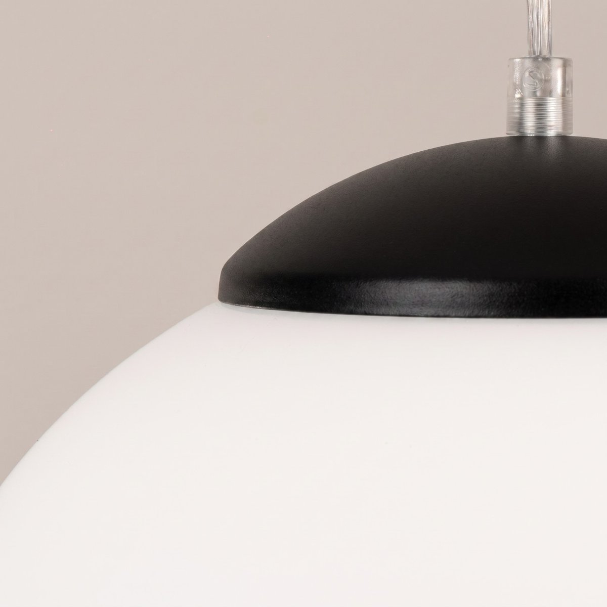 Suspension Acier Noir E27 1 Ugo noir, EDEN