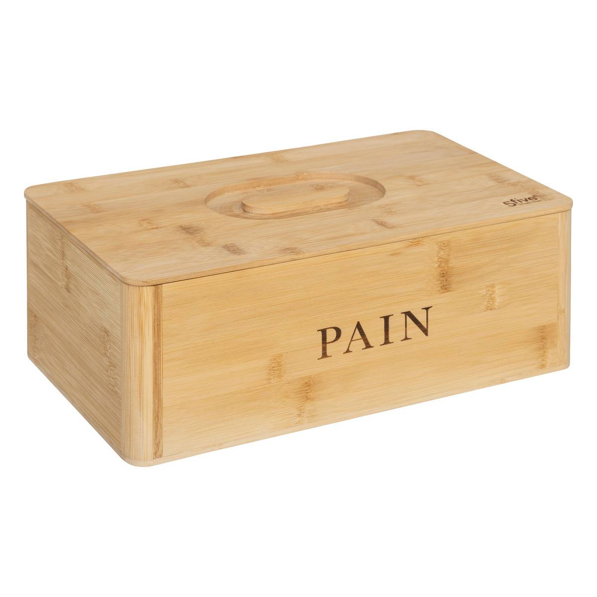 Boîte à pain en bambou beige, 5FIVE SIMPLY SMART