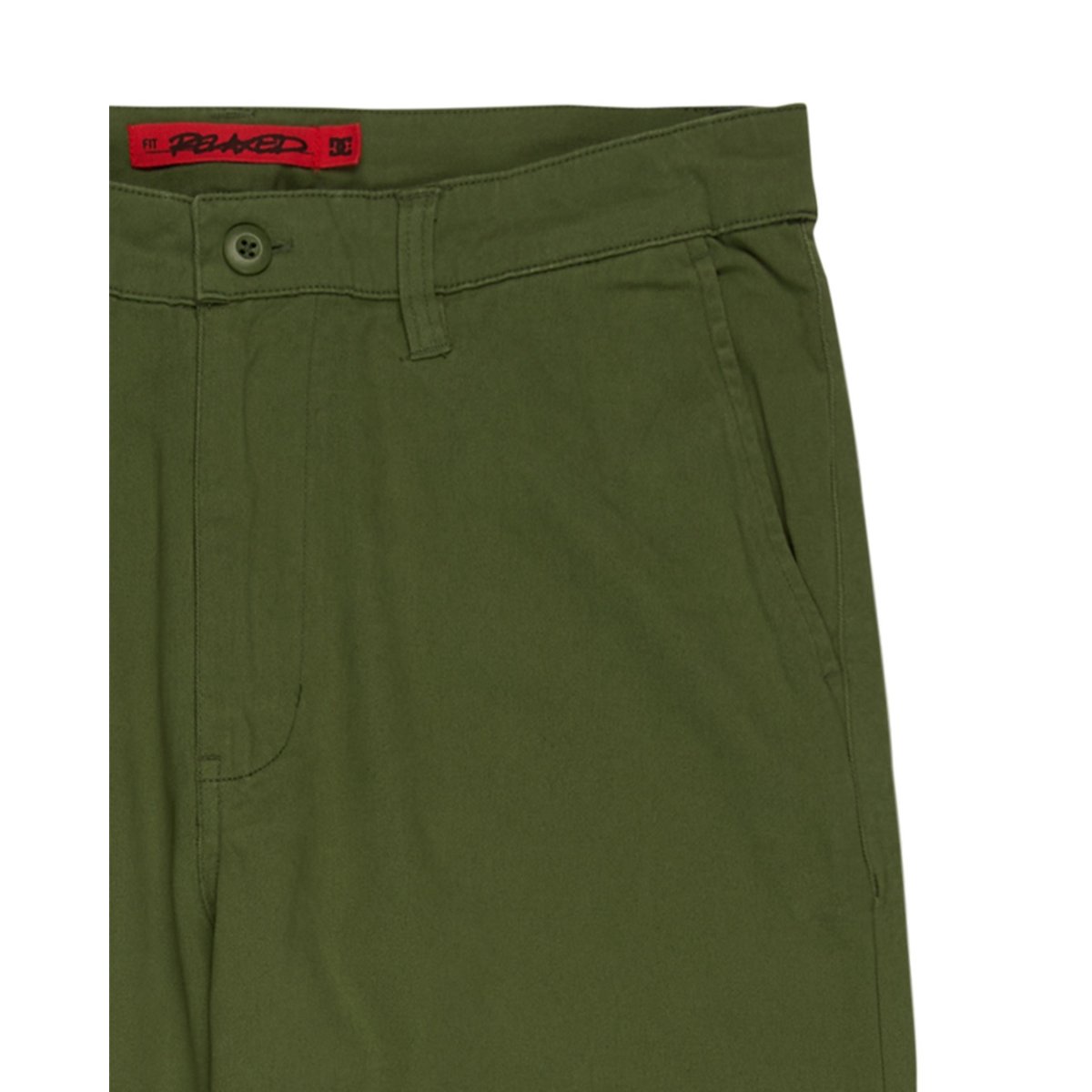 Chino WORKER RELAXED. vert bronze green, DC SHOES