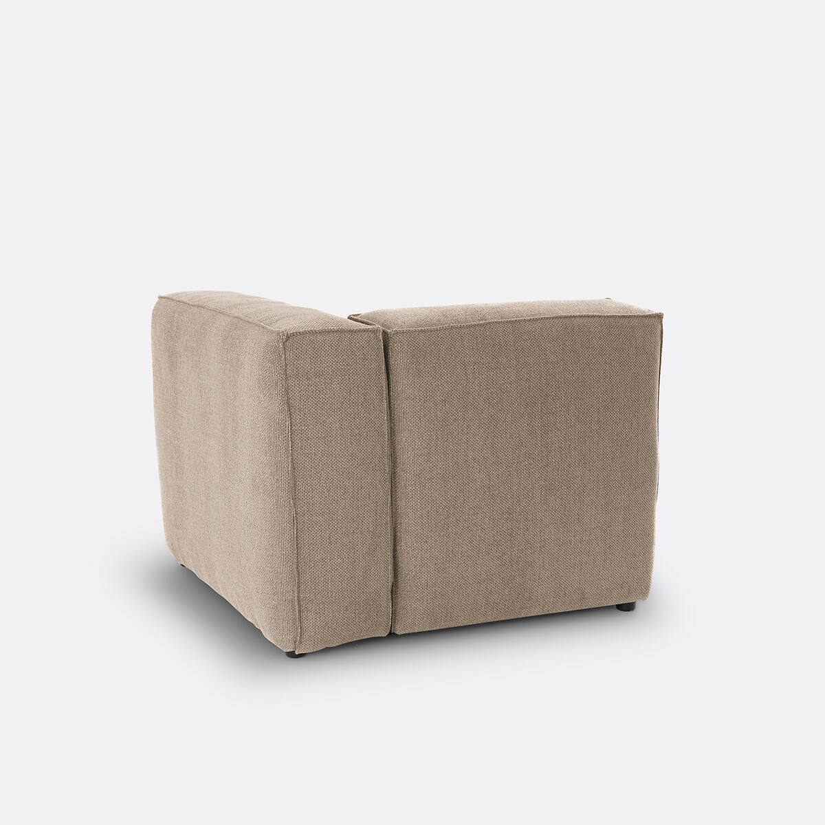Elément d'angle pour canapé modulable, en tissu texturé, SEVEN taupe, LA REDOUTE INTERIEURS