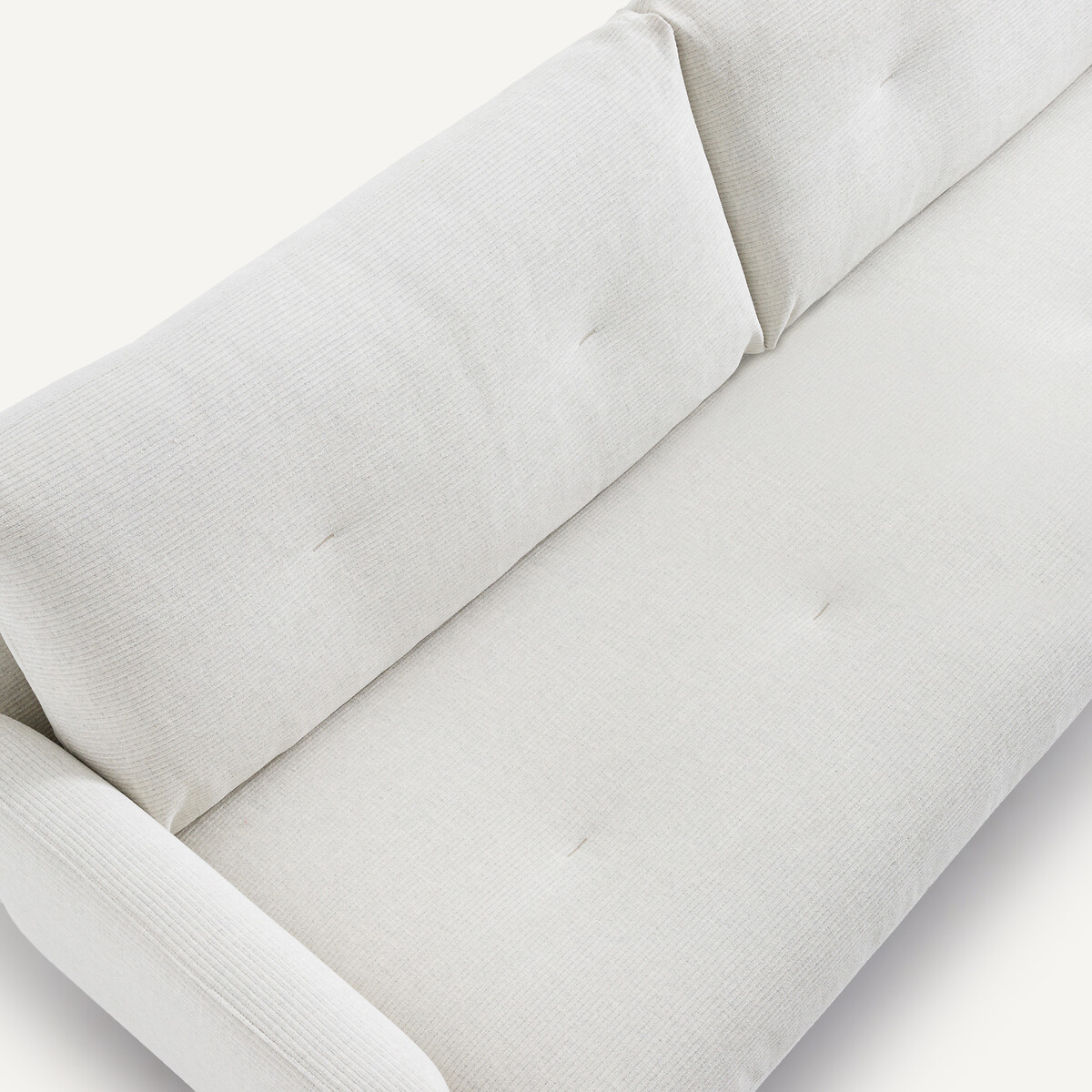2-Sitzer-Sofa Delicato, recycelte Baumwolle hellgrau, AM.PM