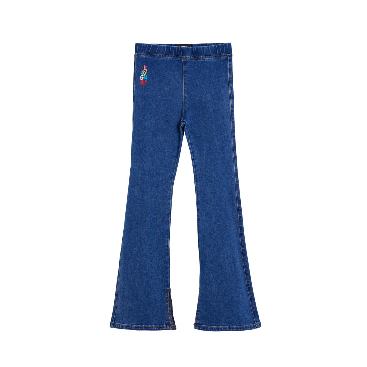 Pantalon jean élastique bleu clair, DESIGUAL