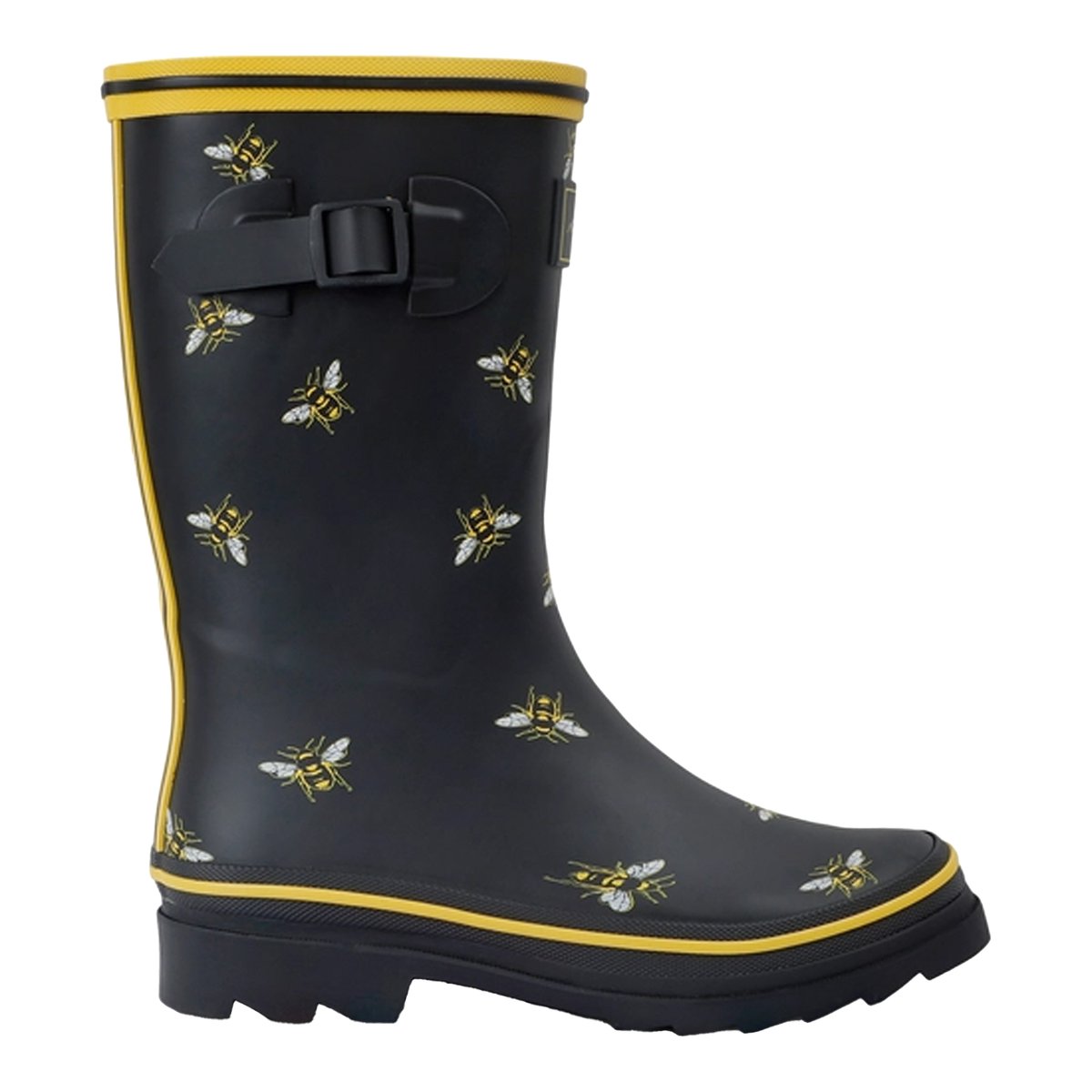 Bottes de pluie motif abeille AMELIA noir, REGATTA
