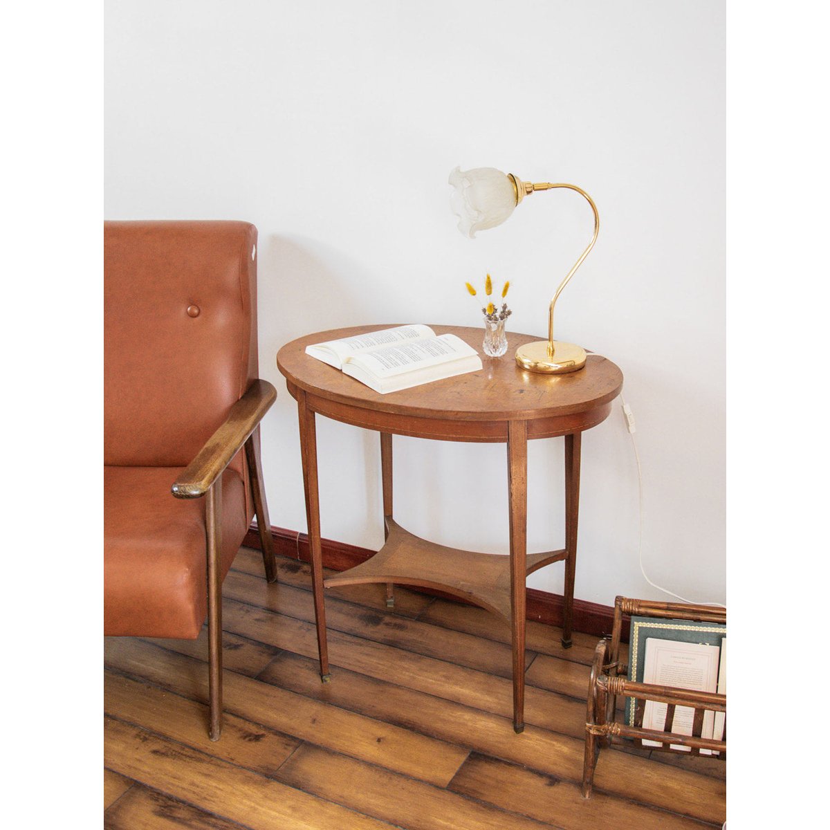Table d'appoint en bois Francine N°359 - Bon état bois, DEBONGOUT