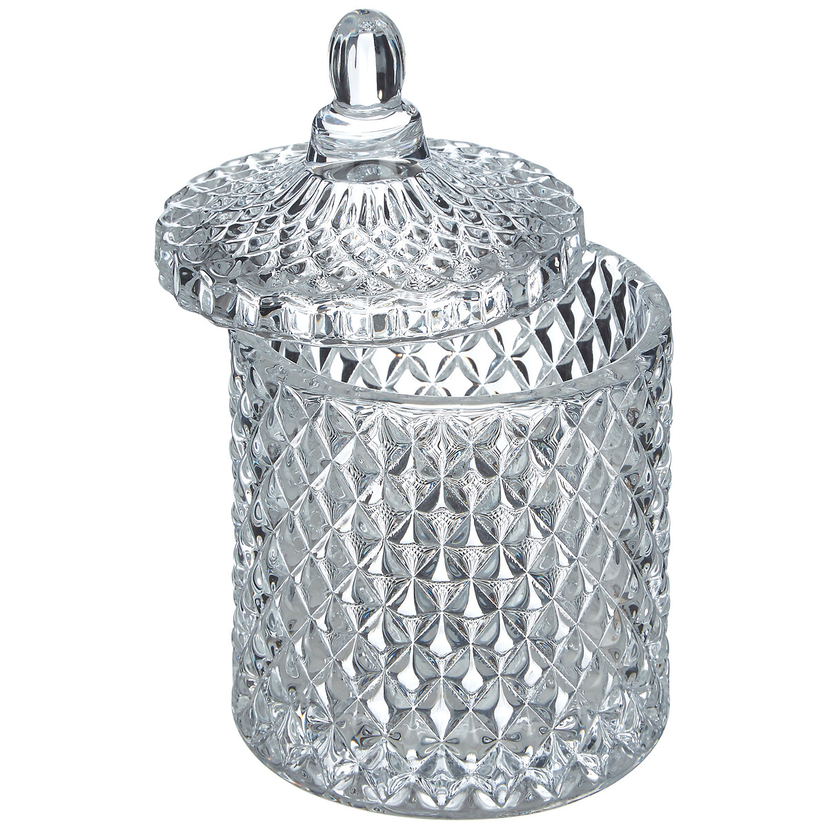 Diamond Glass Storage Jar transparent, SO'HOME