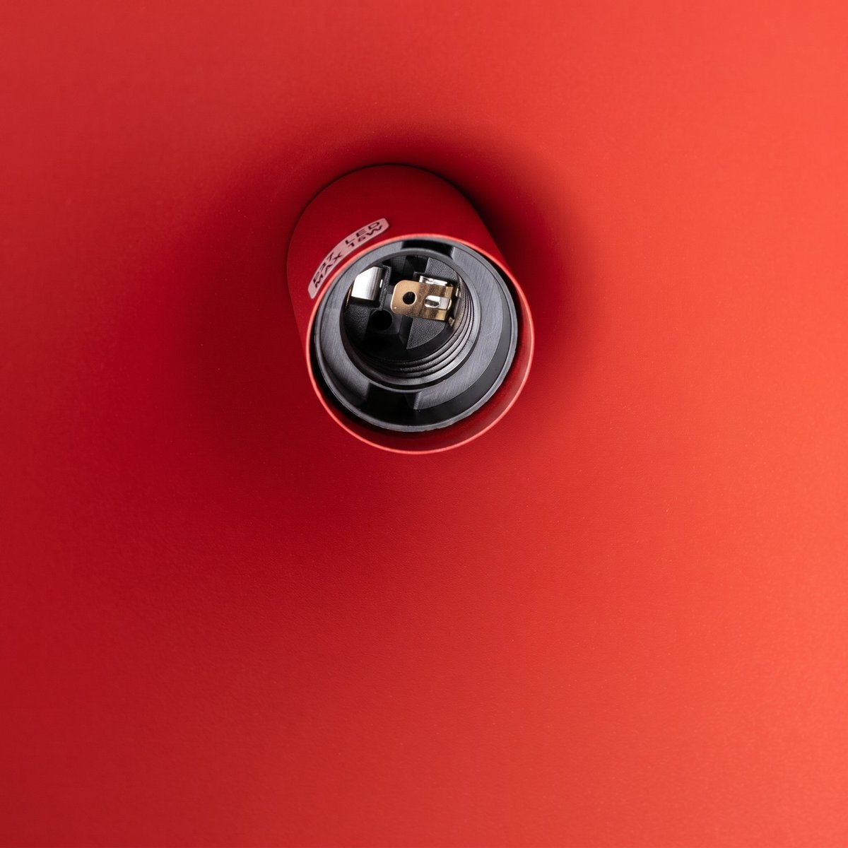 Suspension Acier Rouge E27 1 Nox rouge, EDEN