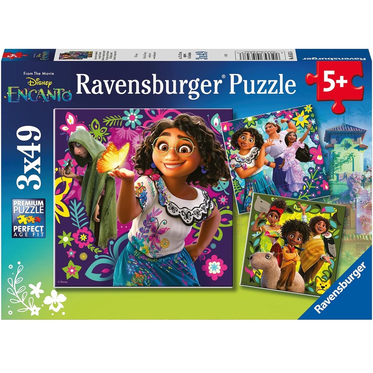 Puzzle Disney Encanto 3x49 pcs bleu, RAVENSBURGER