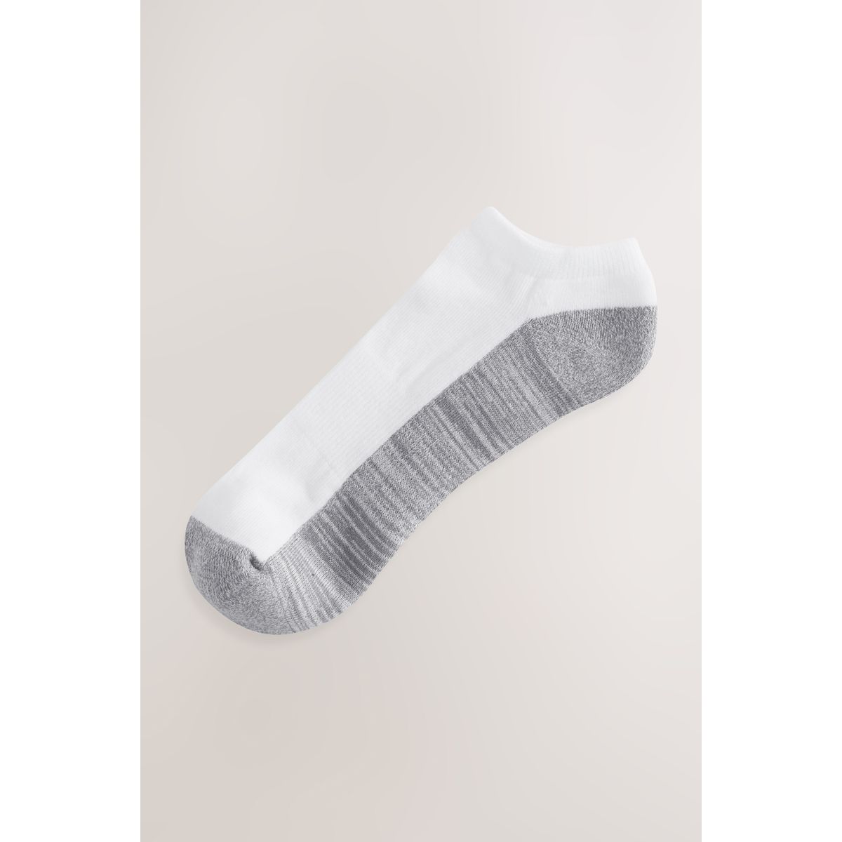 Chaussettes de sport rembourrées blanc/gris, NEXT