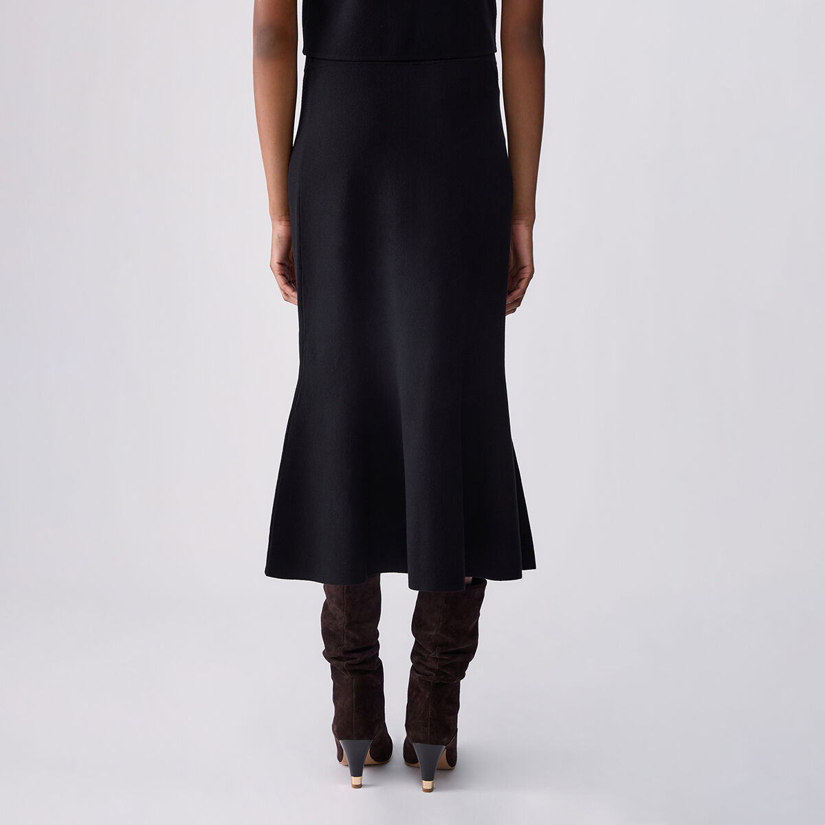 Jupe Midi en Maille noir, LIU JO