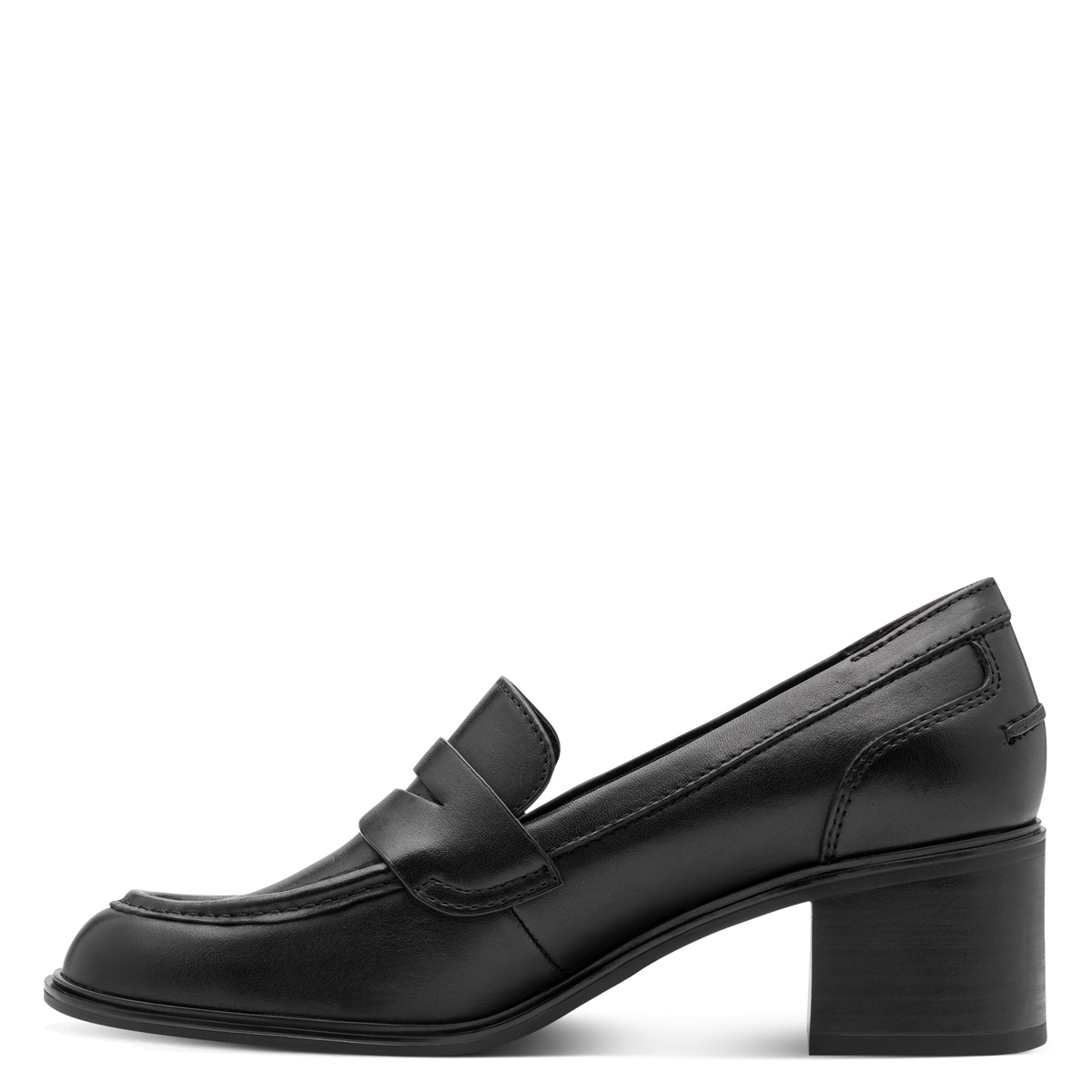 Trotteur en cuir noir, TAMARIS