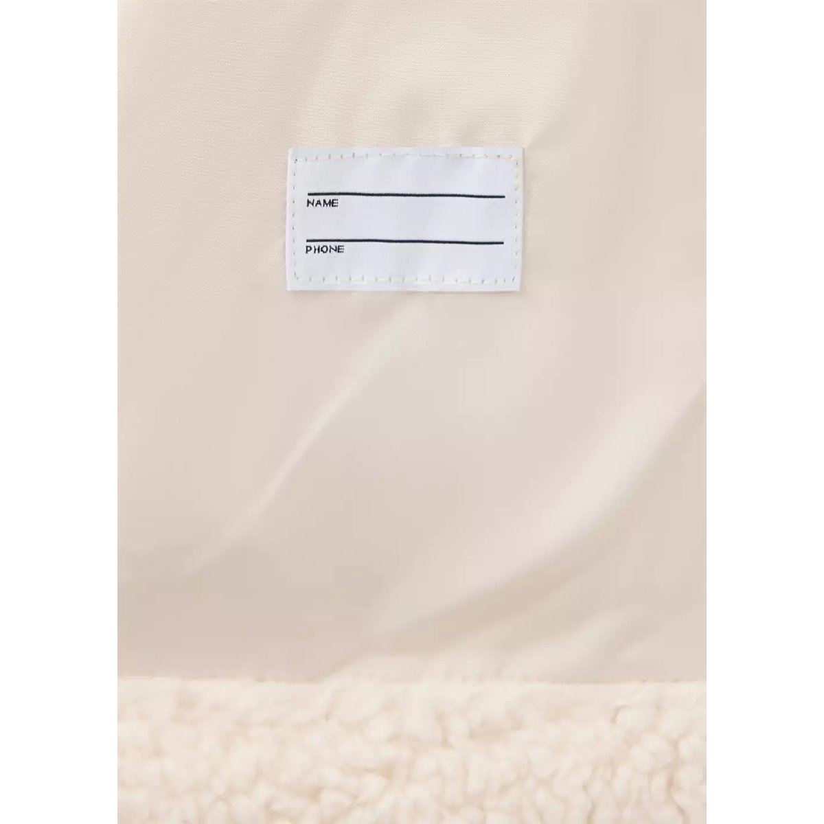 Manteau effet moutonné boutons écru, MANGO KIDS