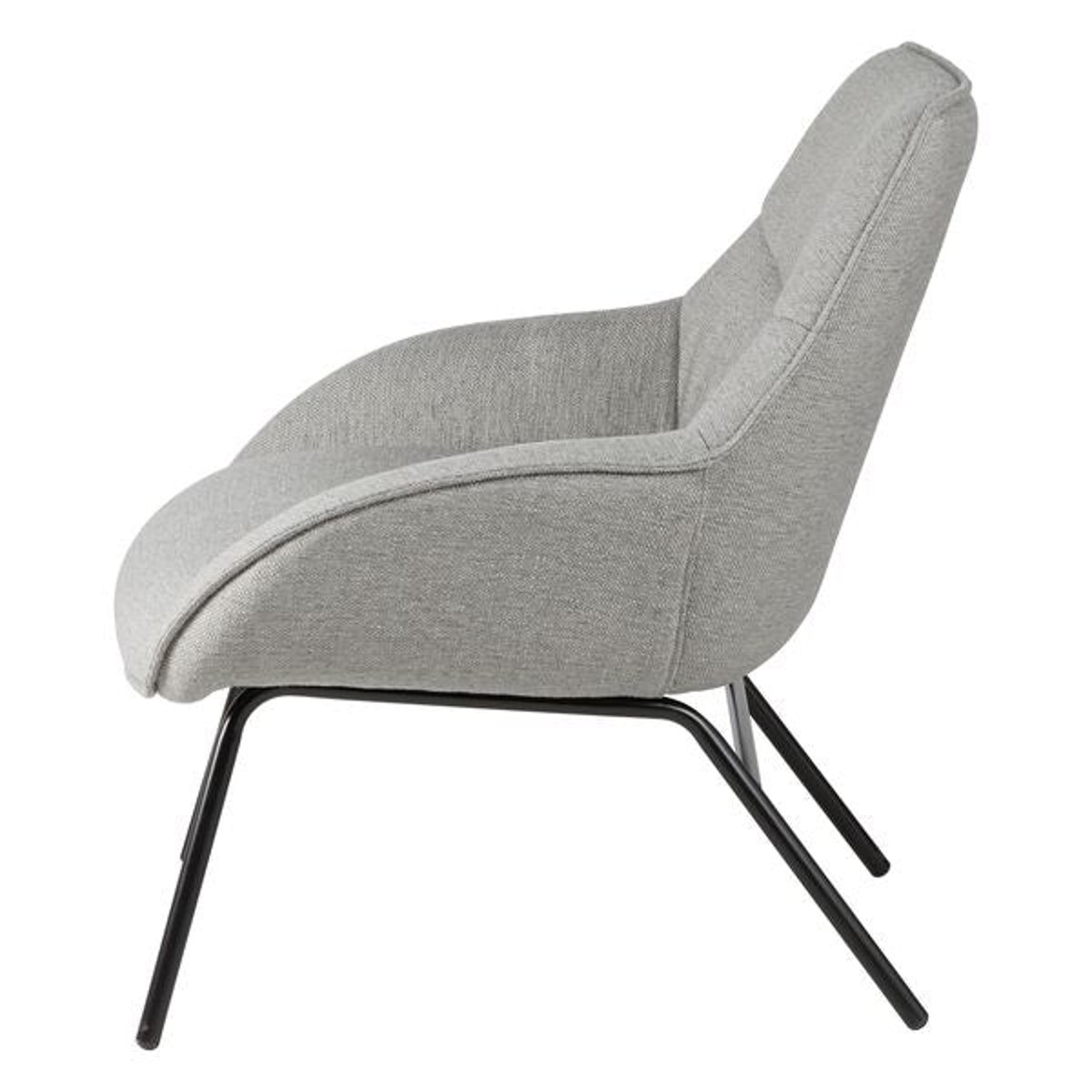 Fauteuil tissu gris clair, ZAGO