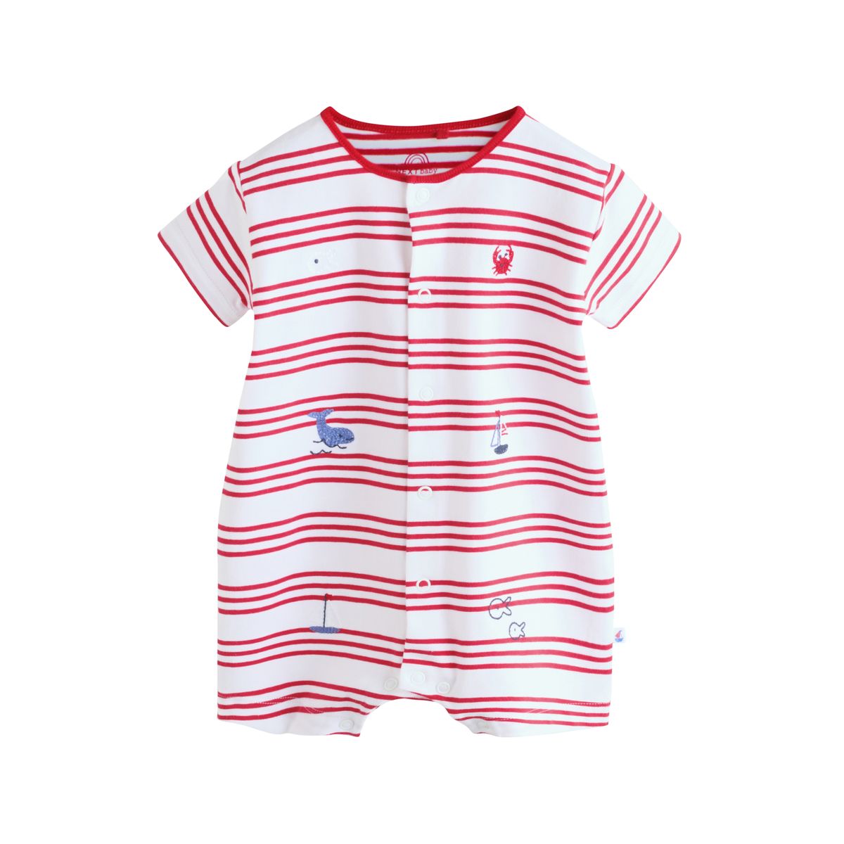 Barboteuses en jersey, lot de 4 bleu nautique, NEXT