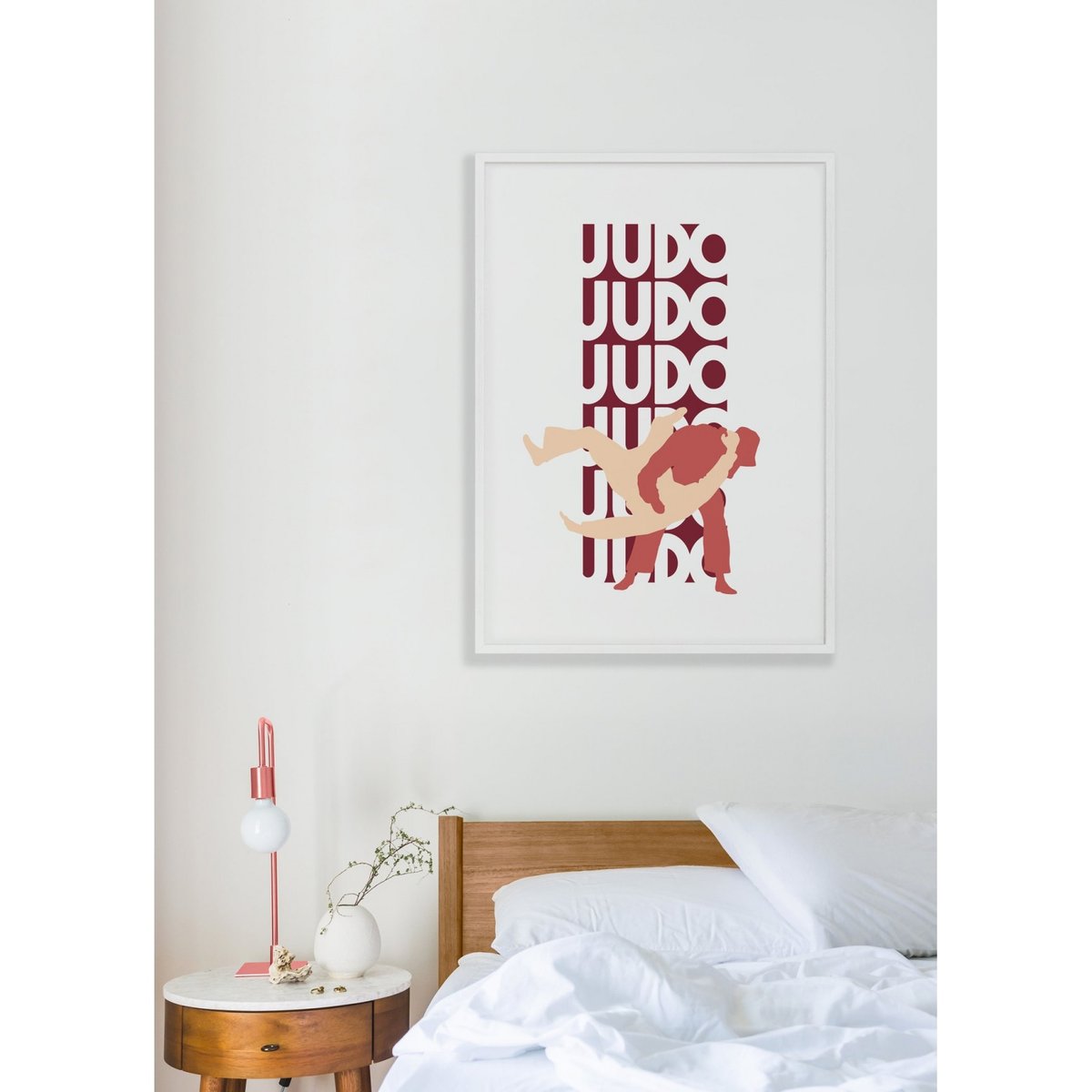 Affiche 'Judo 2' blanc, L'AFFICHERIE