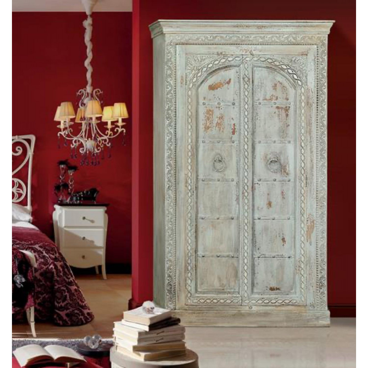 Armoire - PHÉDÉLINE bleu, DECORATION D’AUTREFOIS