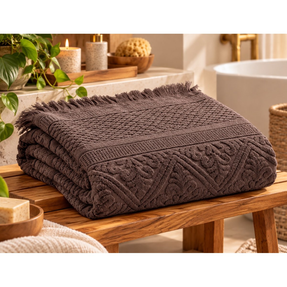 Drap de bain Harmonie Délicate ebene, EDEN