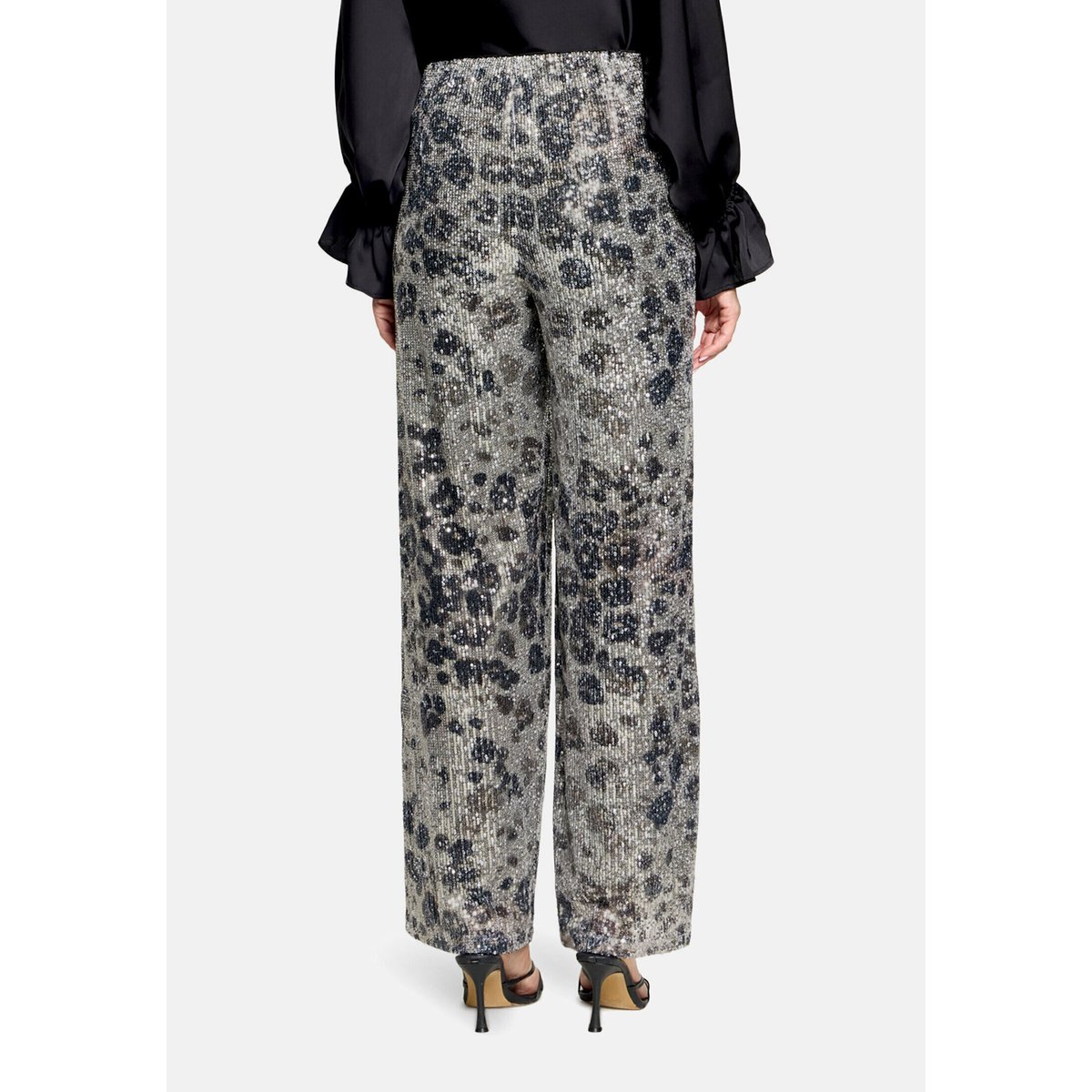 Pantalon Marlene au look scintillant beige/taupe, BETTY BARCLAY