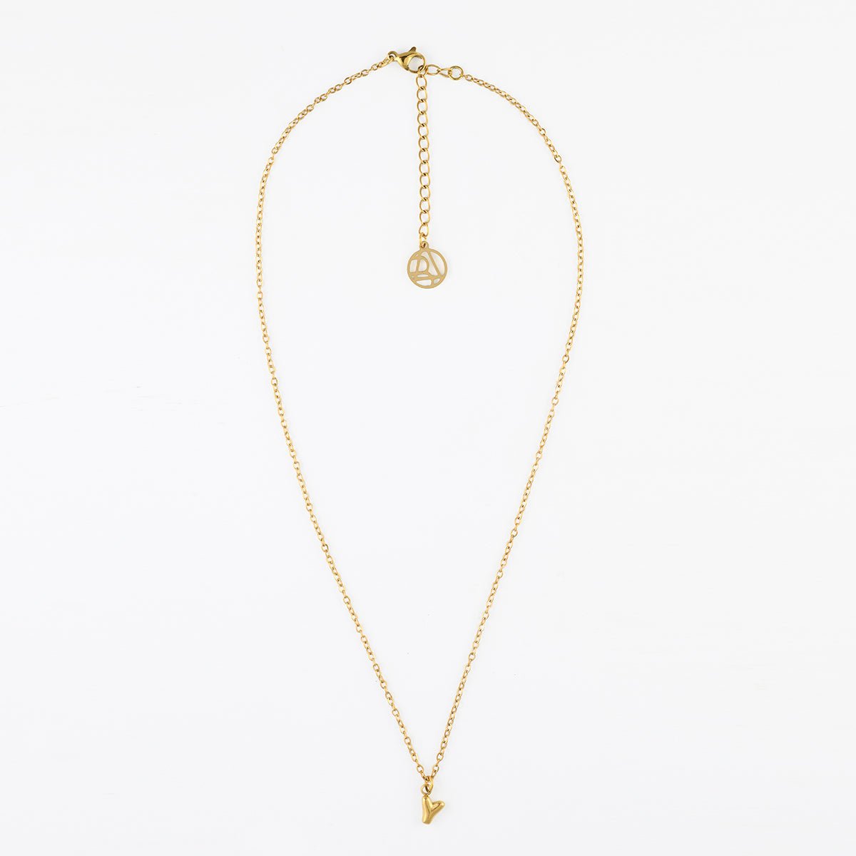 Collier à pendentif lettre Y acier inoxydable doré, BALABOOSTE