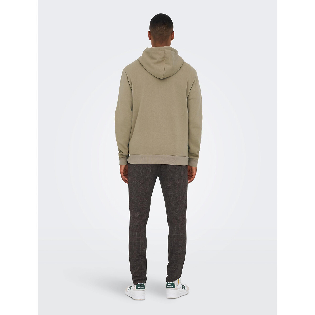 Sweat à capuche Ceres Life beige grisé, ONLY & SONS