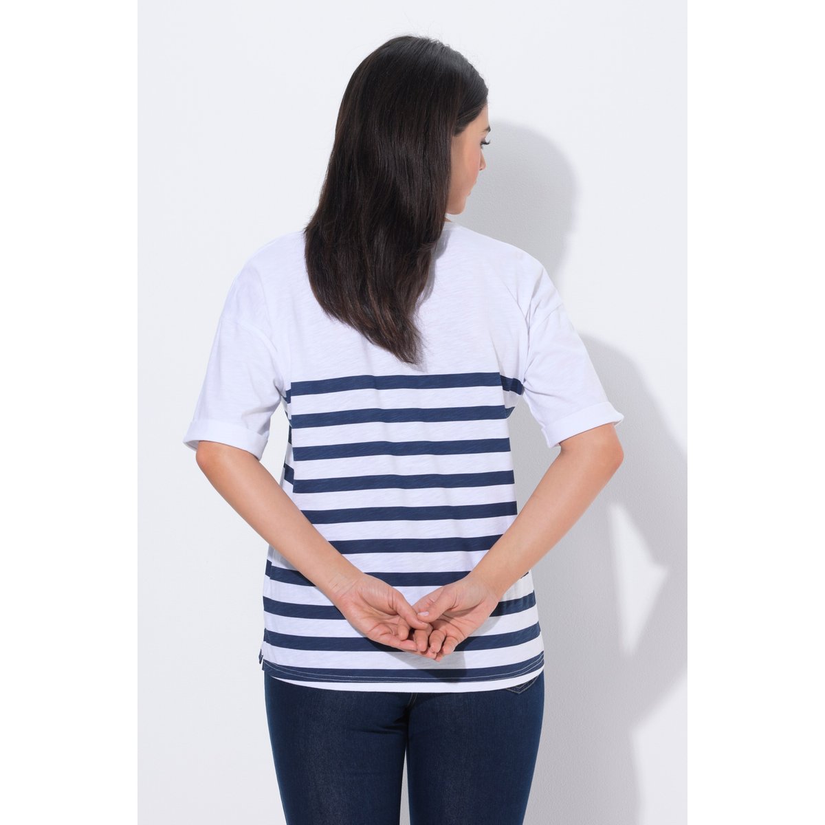 T-shirt oversize, message « Sun Kissed » blanc neige, ULLA POPKEN