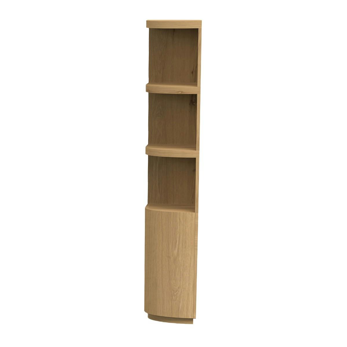 Bibliothèque de salon 12 niches en chêne LOREN bois clair, PIER IMPORT