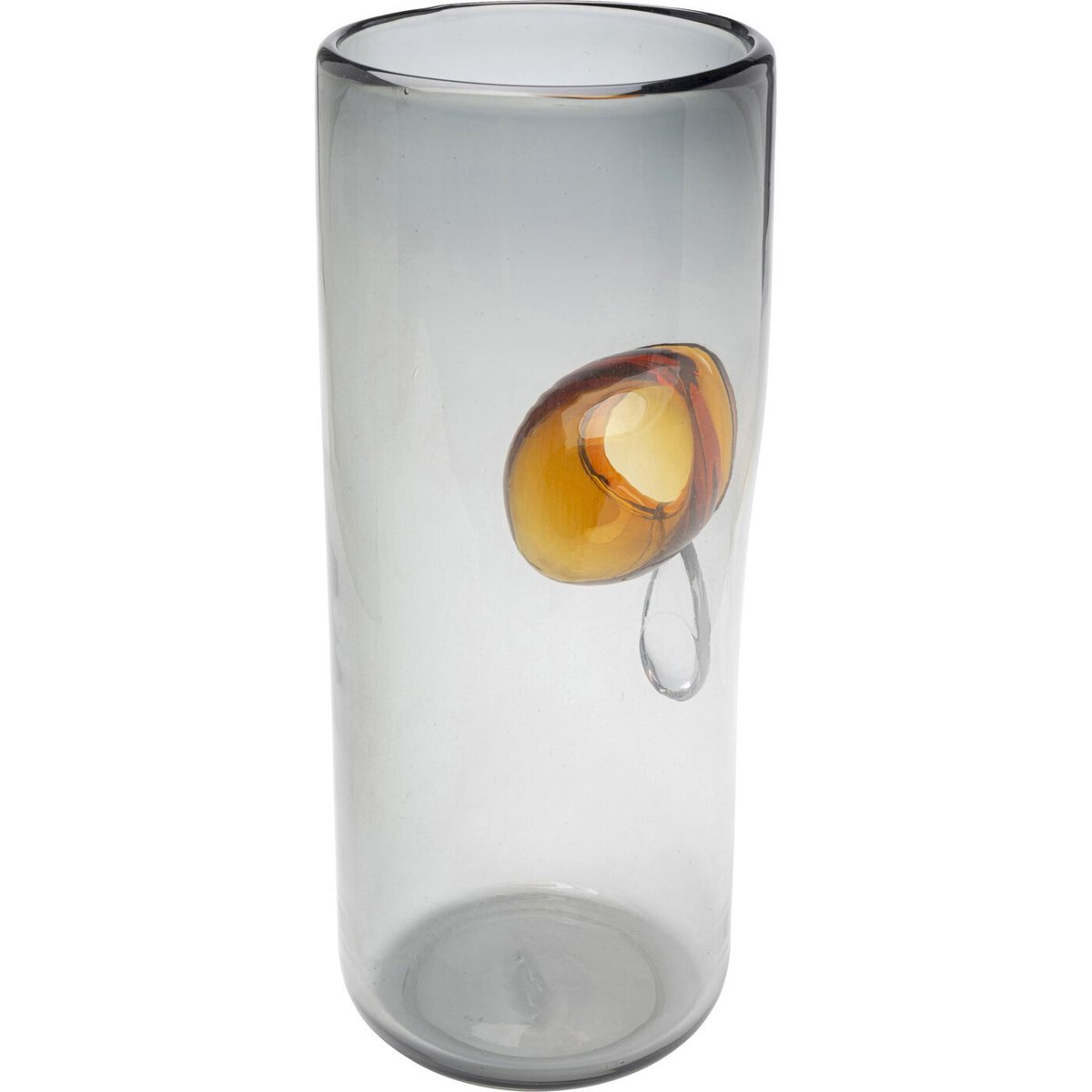 Vase en verre 38cm, DRIP gris, KARE DESIGN