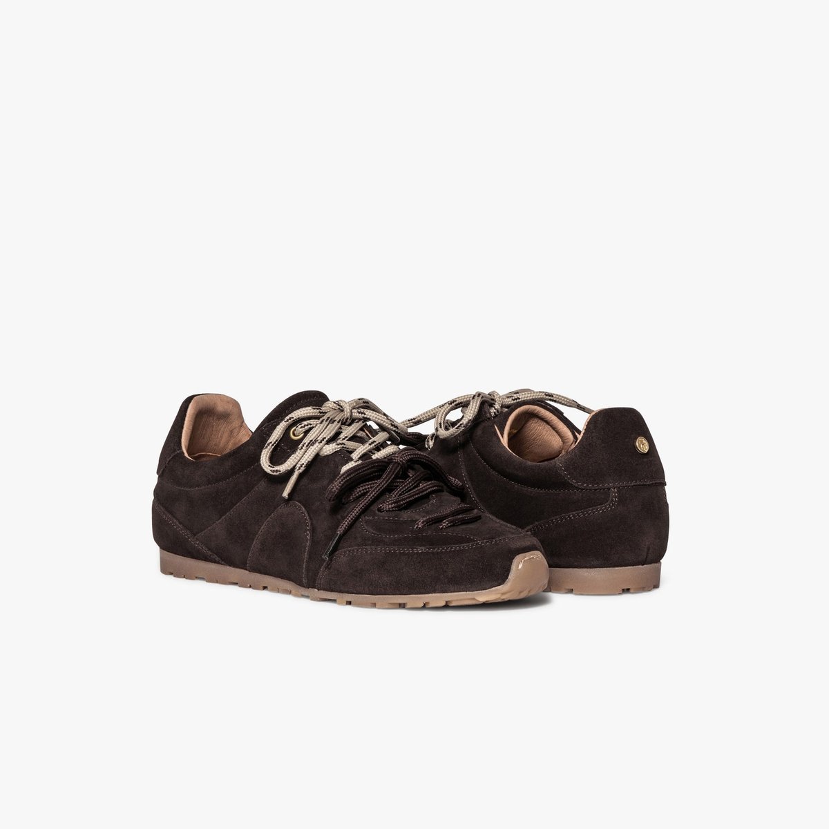 Basket en cuir LUCIA marron marron fonce, BOCAGE