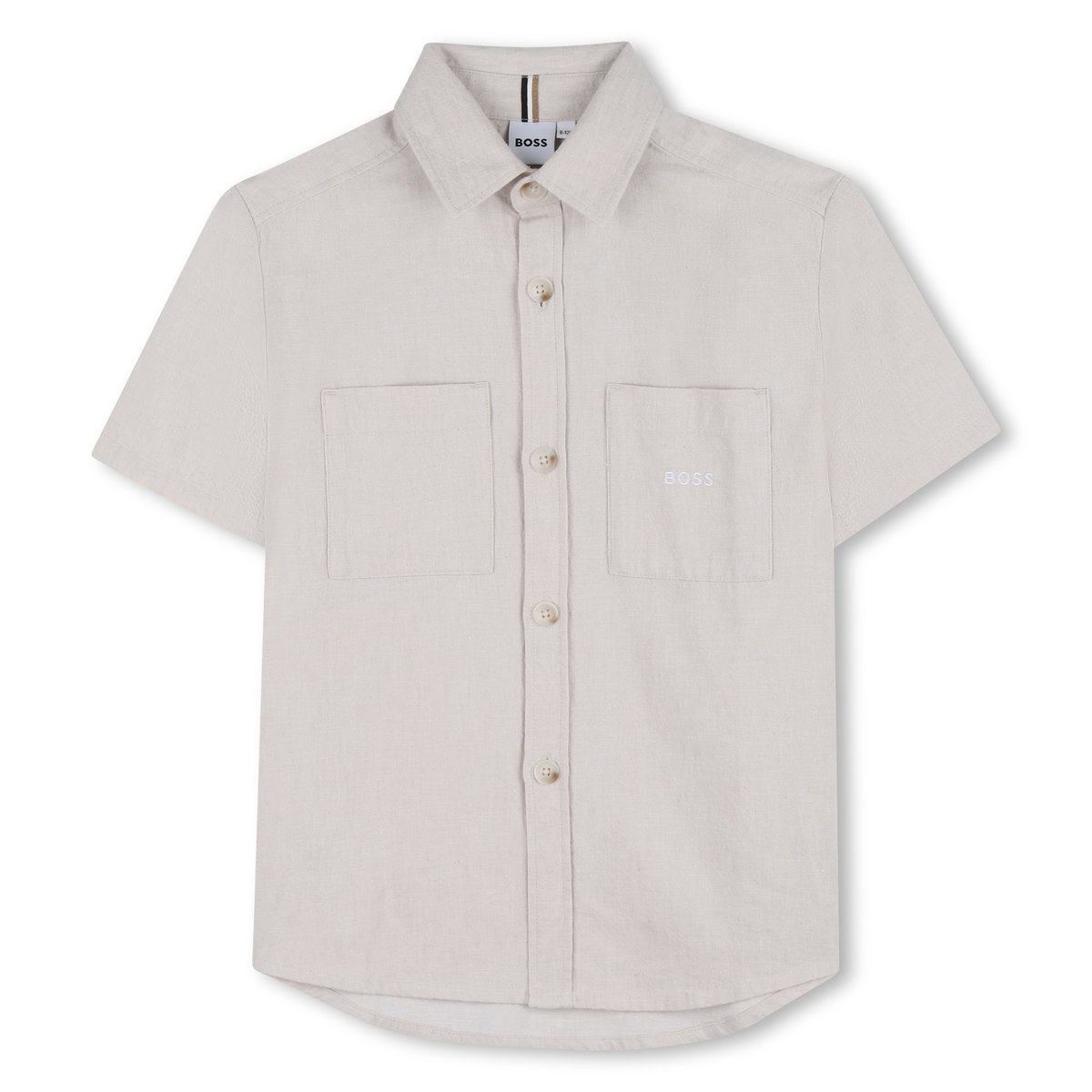 Chemise manches courtes ivoire, BOSS KIDSWEAR
