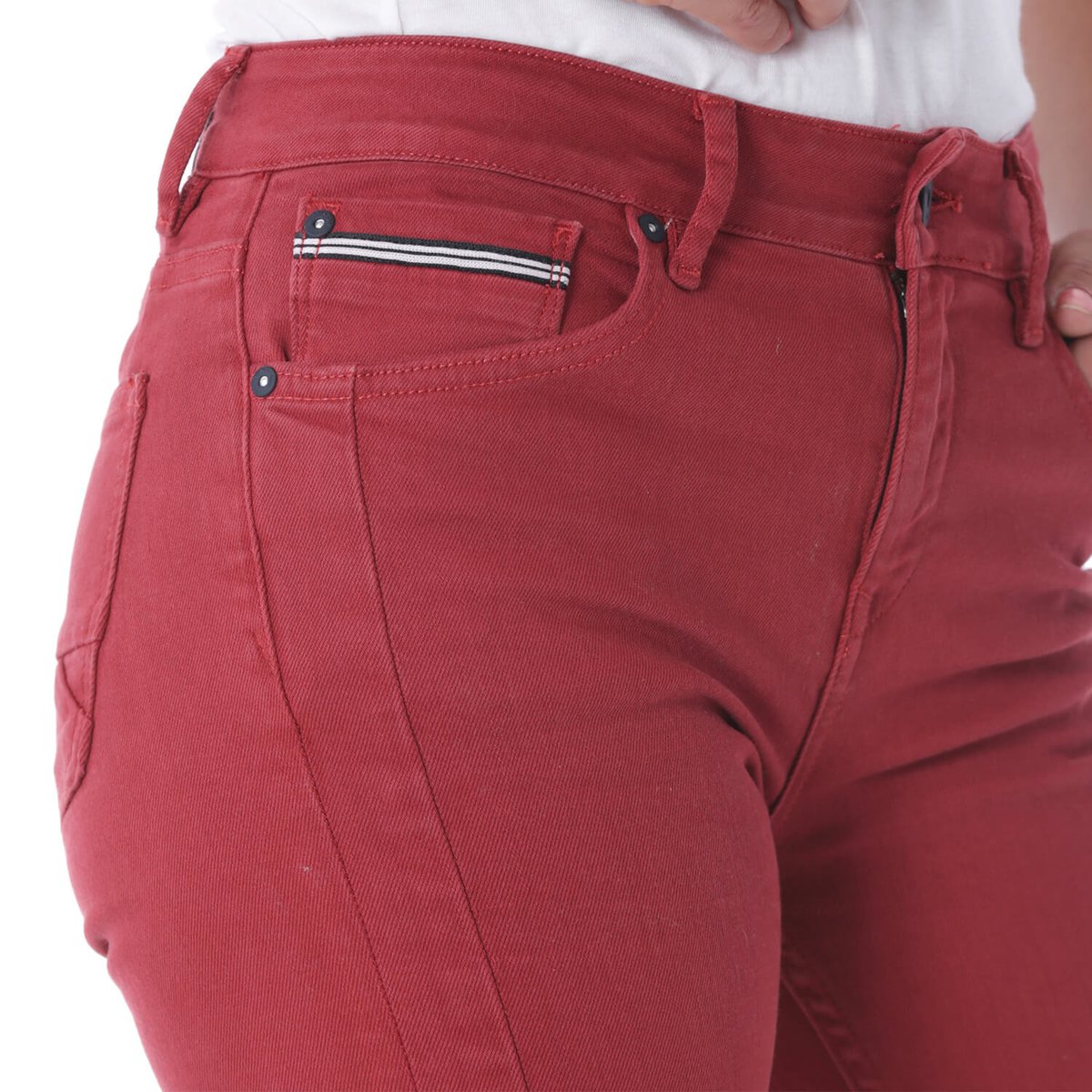 Jean coupe slim ICON rouge, SHILTON