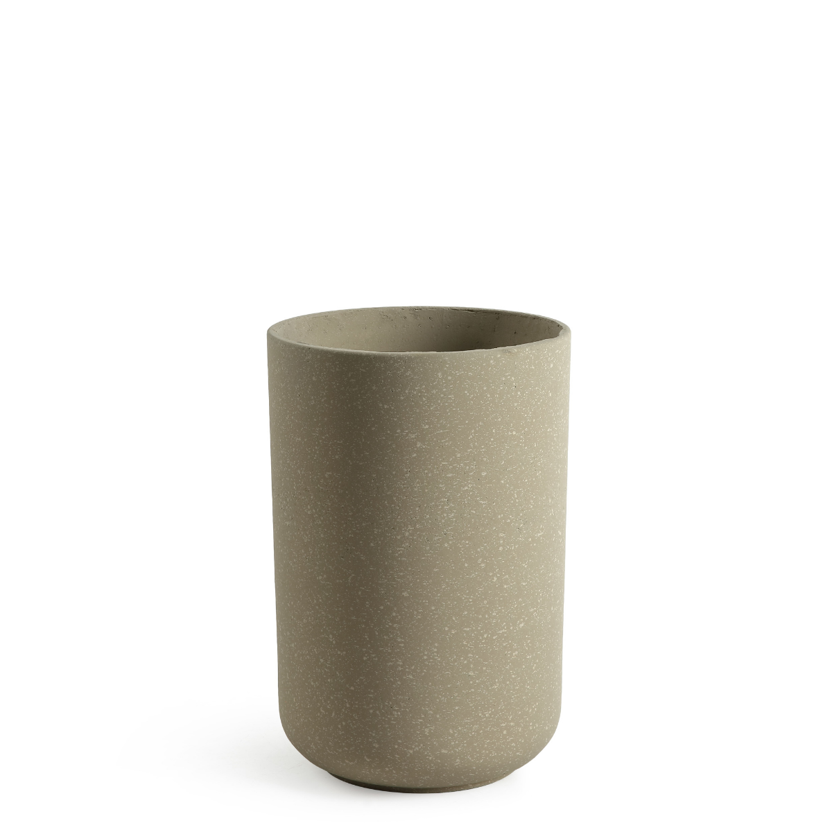 Cache-pot décoratif en ciment H40 TERRA beige granito, SIA DECO