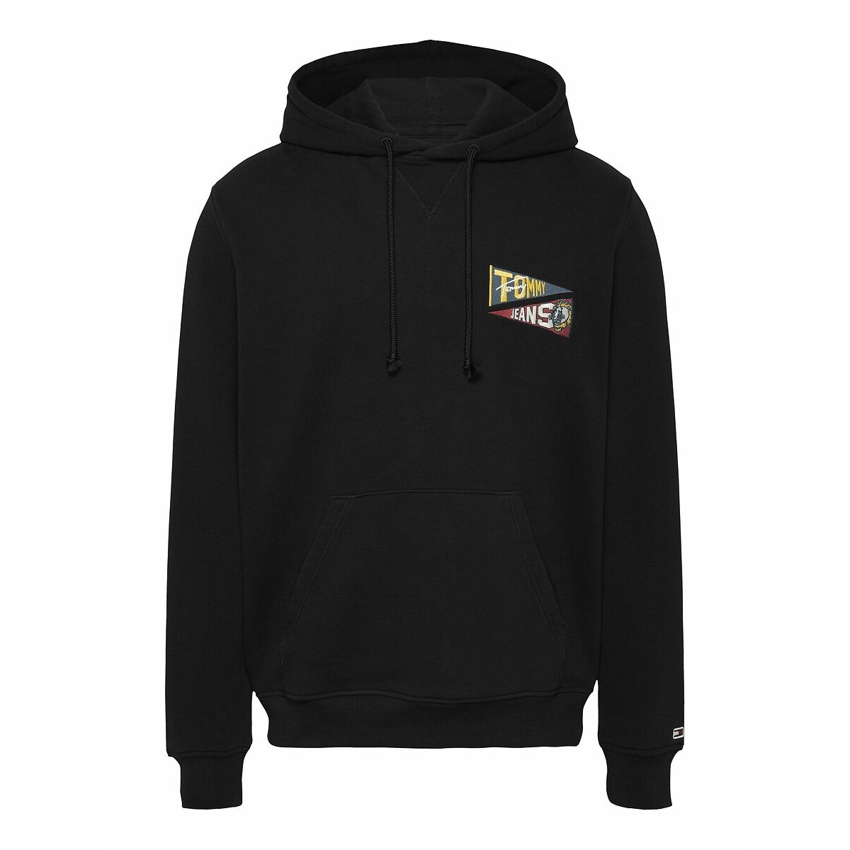 Hooded Sweatshirt with Back Logo black, TOMMY JEANS
