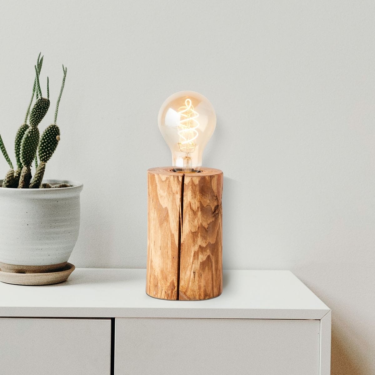 Lampe TRABO marron, BRILLIANT