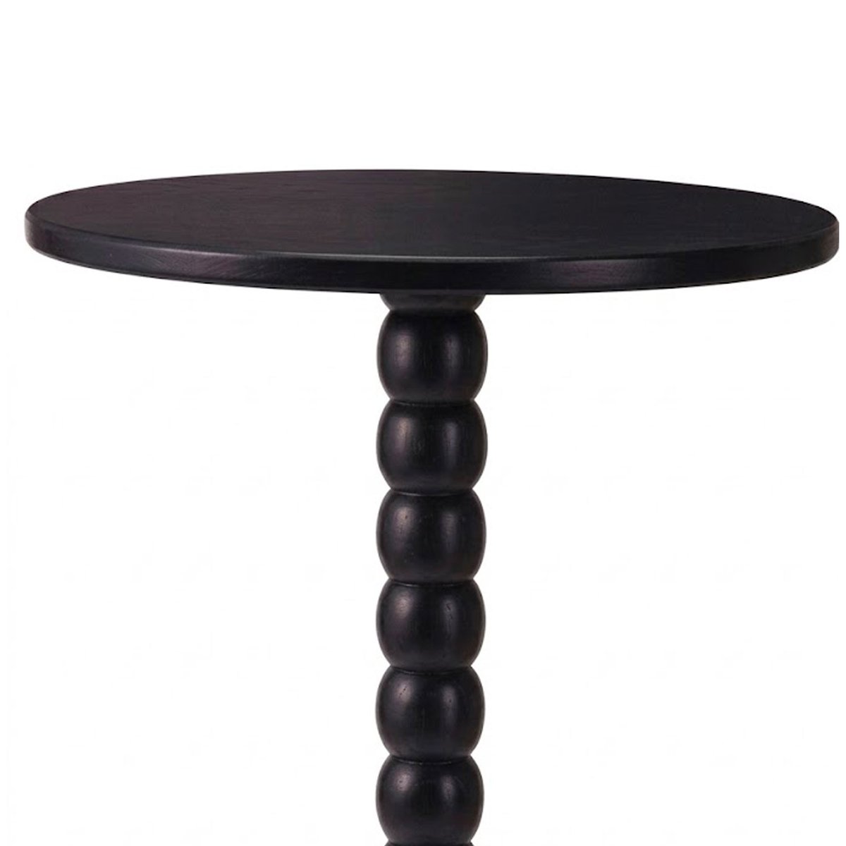 Table d'appoint bout de canapé design en bois noir 35x35x50cm noir, WADIGA