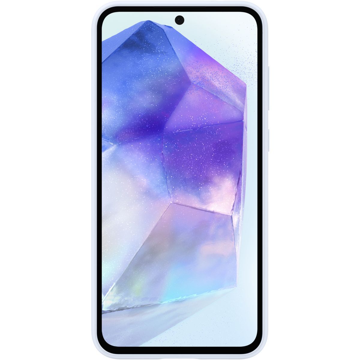 Coque Samsung A55 5G silicone Bleu Polaire couleur unique, SAMSUNG