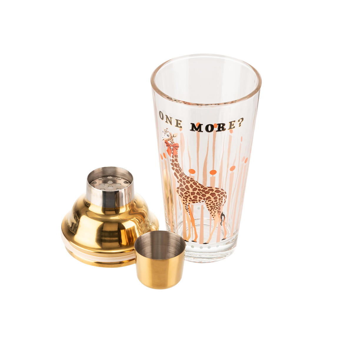 Giraffe "One More?" Cocktail Shaker transparent, YVONNE ELLEN