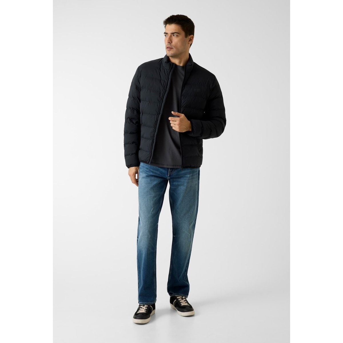 Doudoune Sans Coutures noir, GUESS