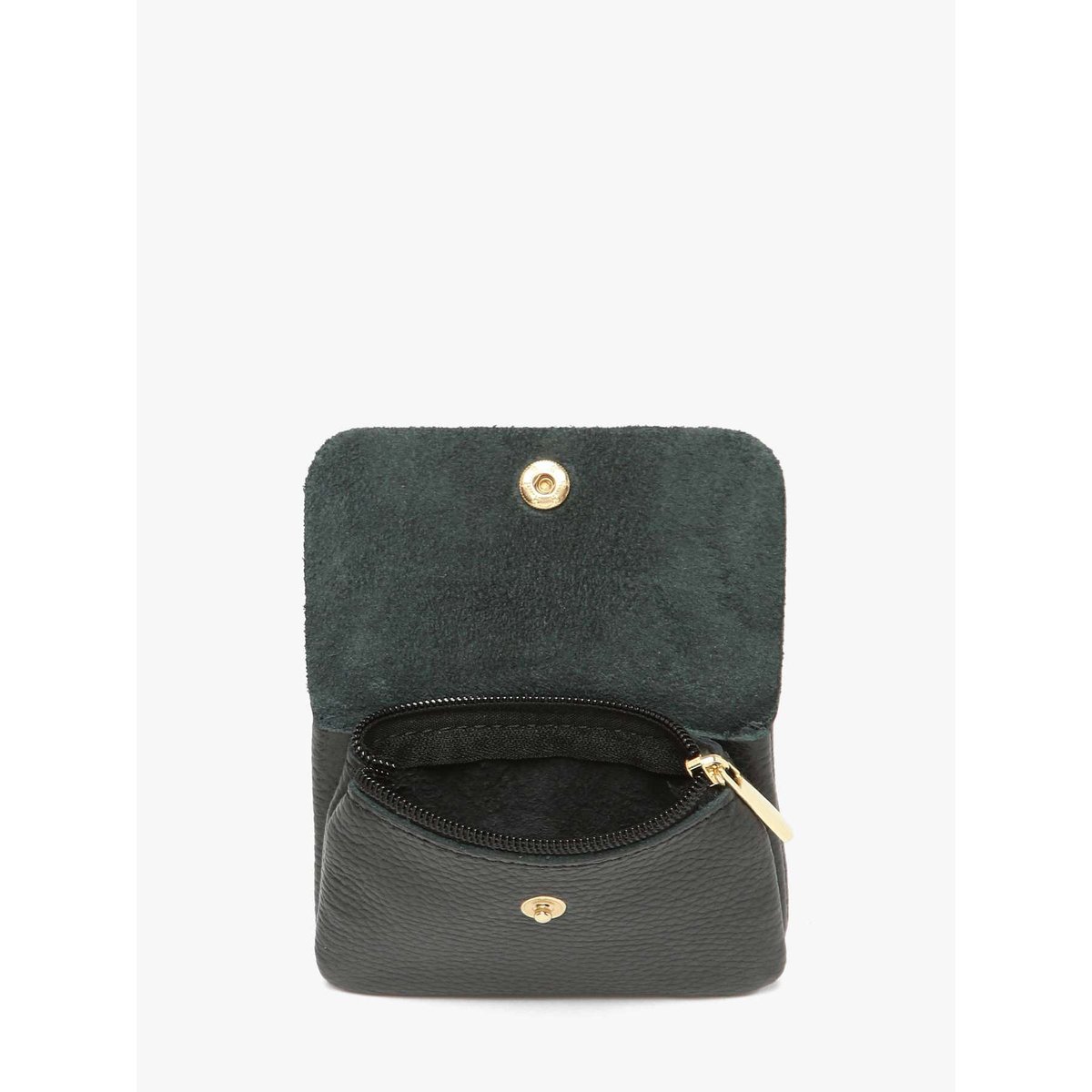Porte-monnaie Caviar cuir nero, MILANO