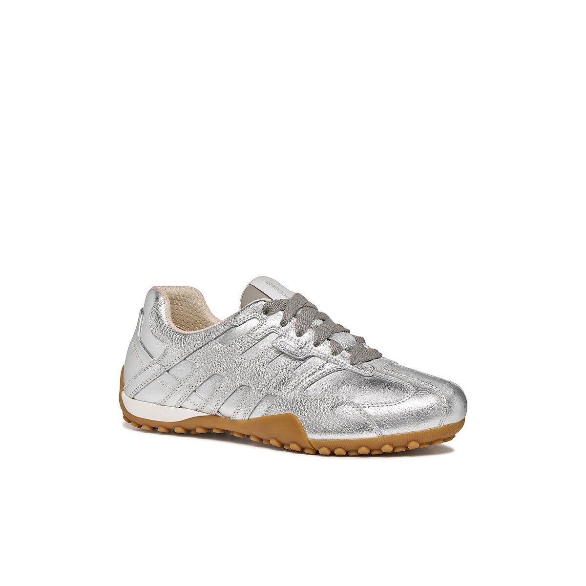 Sneakers in pelle Snake Original argent, GEOX
