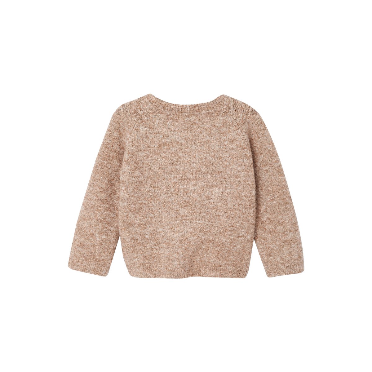 Pull Noël manches longues beige chiné, VERTBAUDET