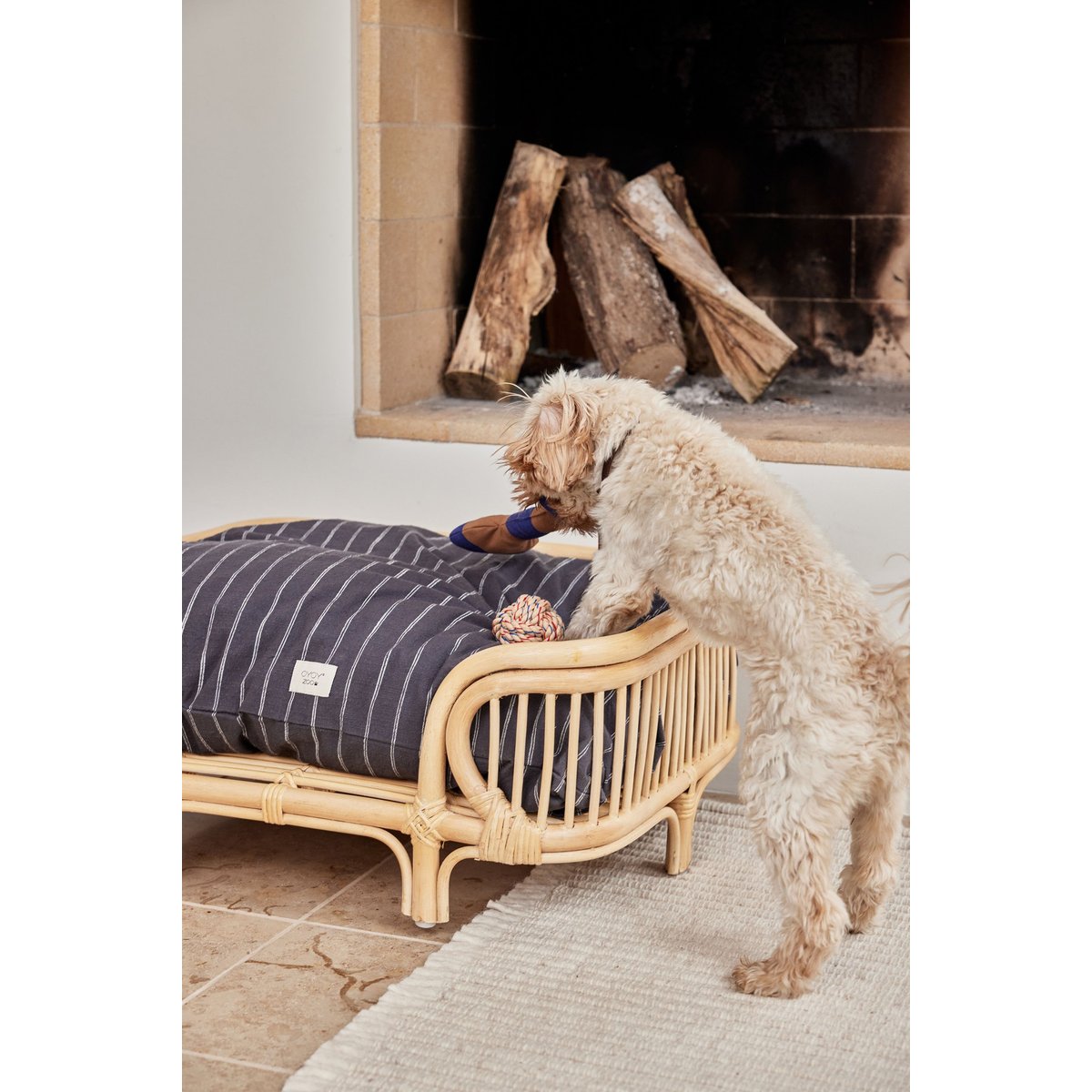 Jouet en coton nœud décoratif LIVING blanc, OYOY LIVING DESIGN