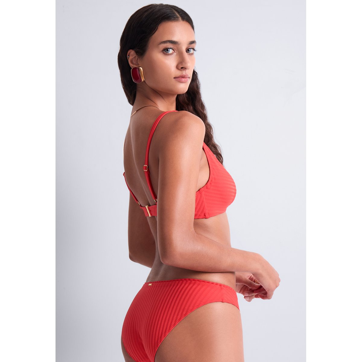 Haut de maillot de bain Triangle Emboitant Sun Pop corail, AUBADE