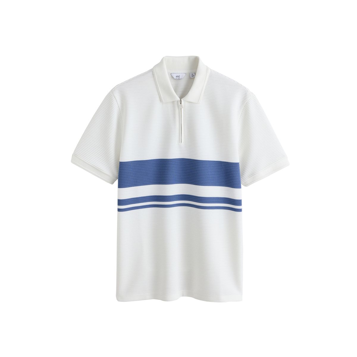 Polo style ottoman à rayures côtelées blanc, NEXT
