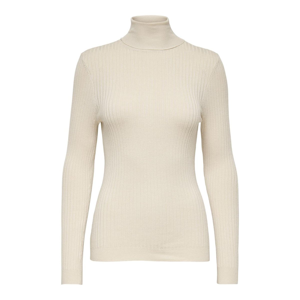 Pull côtelé col montant pumice stone 1, ONLY