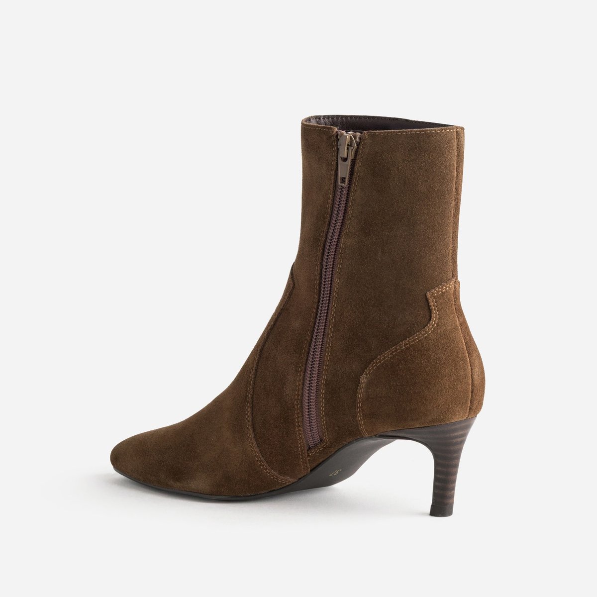 Boots À Talon en cuir NINE cognac, ERAM